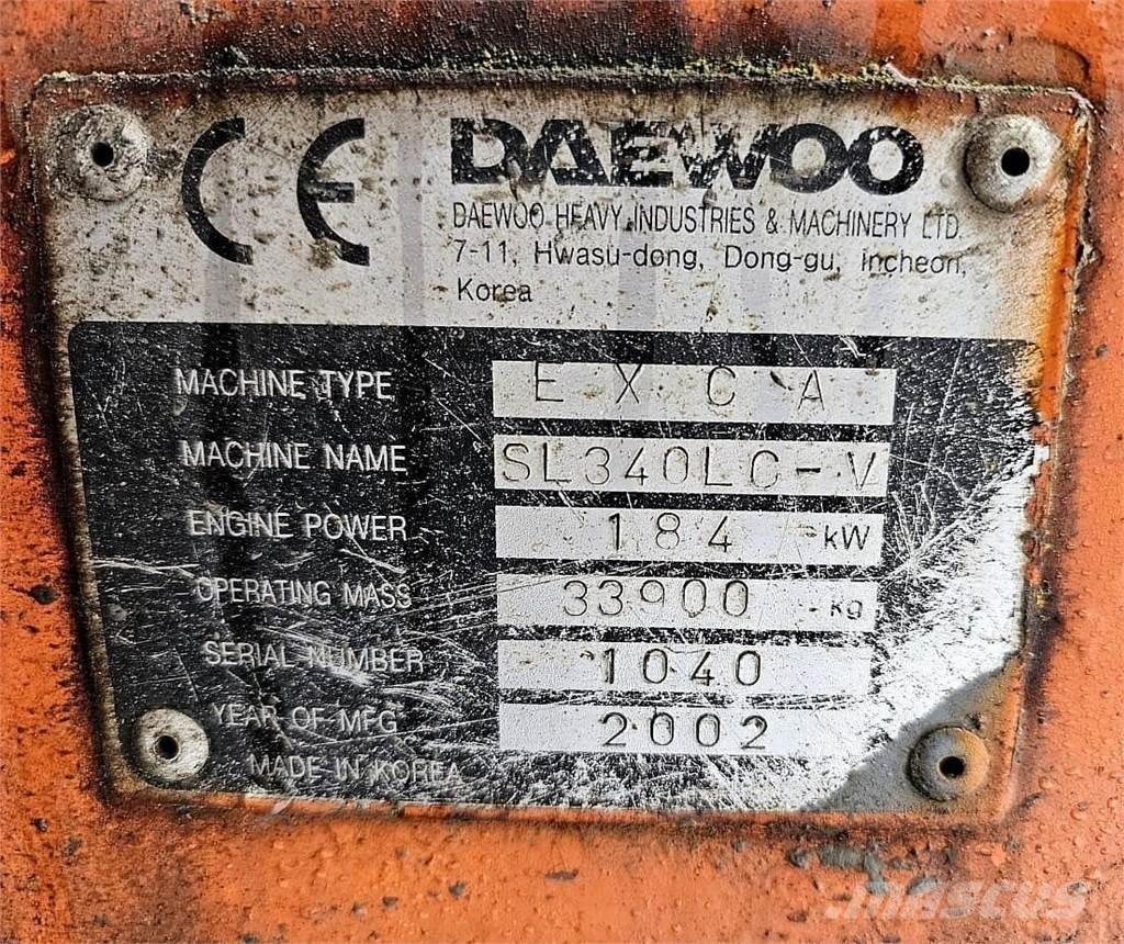 Daewoo SL340LC-V Koparki gąsienicowe