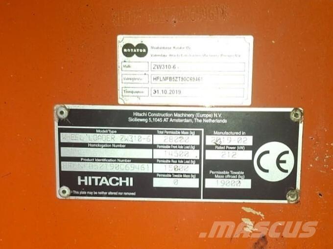 Hitachi ZW 310-6 Ładowarki kołowe