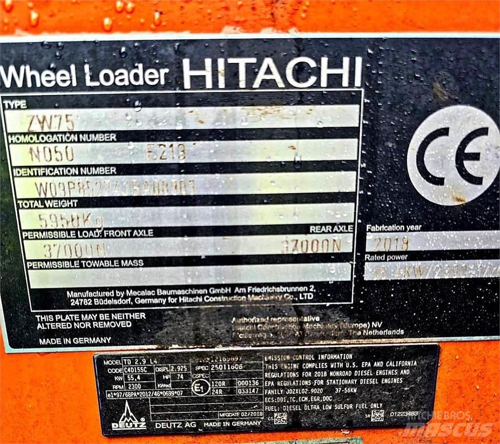 Hitachi ZW75 Miniładowarki