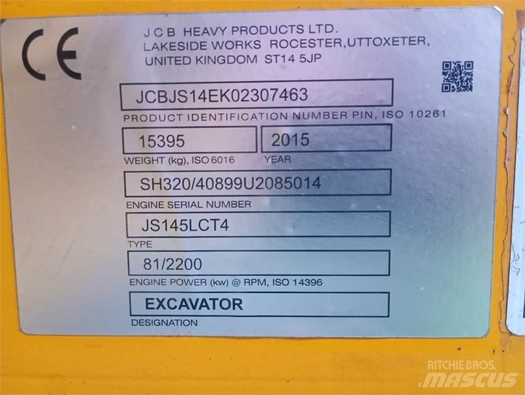 JCB JS 145 Koparki gąsienicowe
