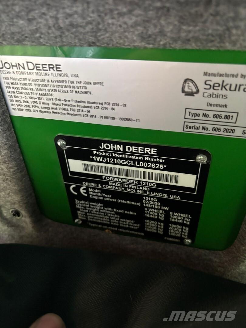 John Deere 1210G Forwardery