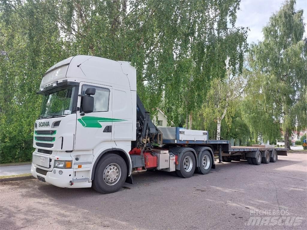 Scania r 560 Żurawie samochodowe