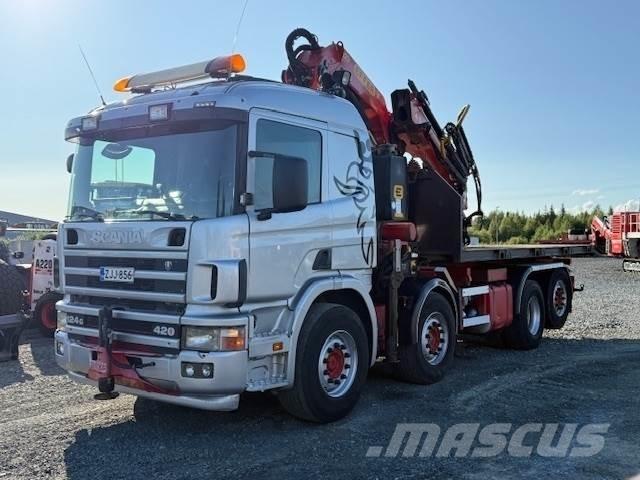 Scania R124G Żurawie samochodowe