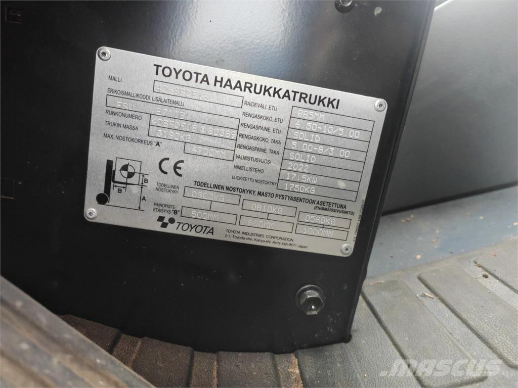 Toyota 42-8FDF18 Wózki Diesla