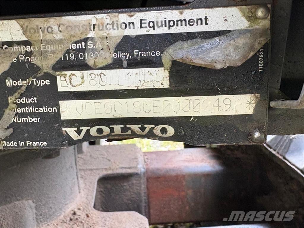Volvo EC 18 C Minikoparki