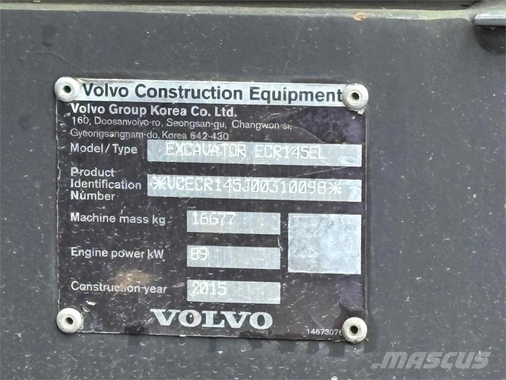 Volvo ECR 145 EL Koparki gąsienicowe