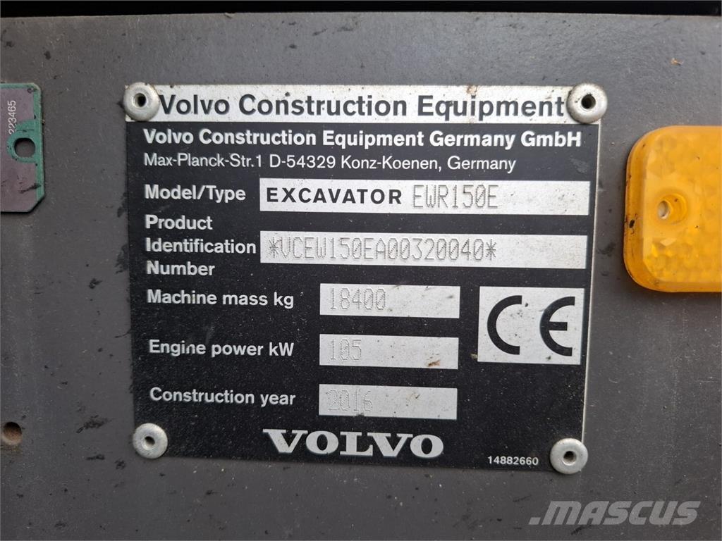 Volvo EWR 150 E Koparki kołowe
