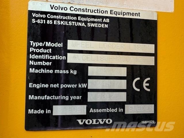 Volvo L180H Ładowarki kołowe