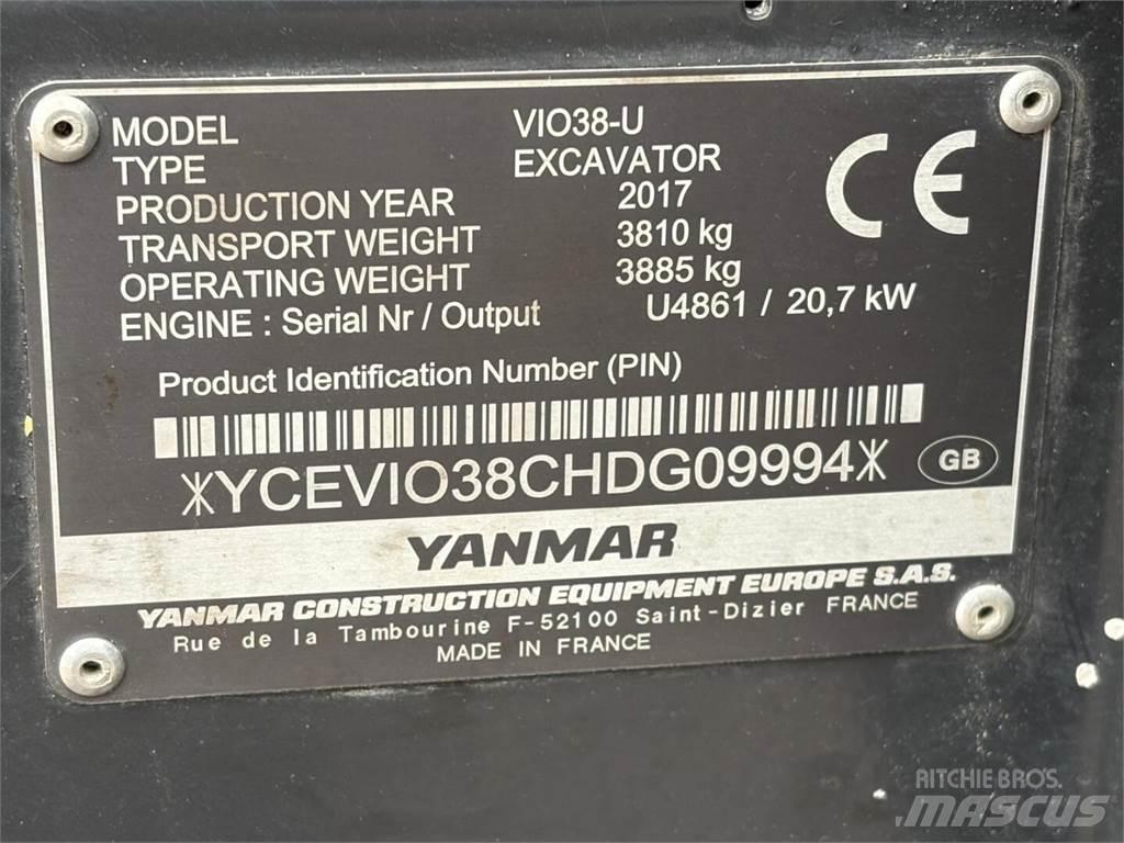 Yanmar VIO 38-U Minikoparki