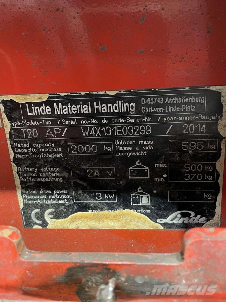 Linde T20AP-131 Wózki widłowe unoszące