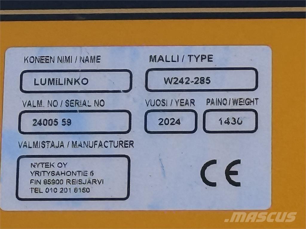  W285 Snöslunga Inny sprzęt drogowy i odśnieżający