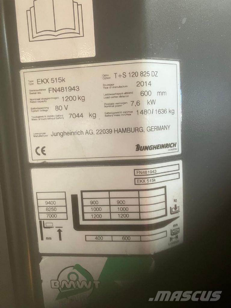 Jungheinrich EKX 515k Wózki kompletacyjne wysoko unoszące