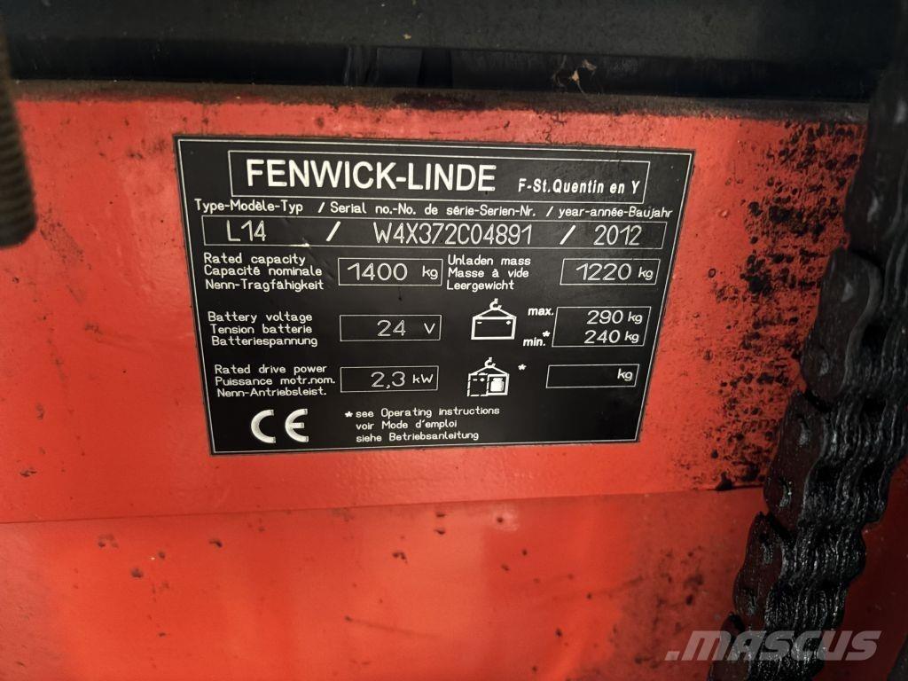 Linde L14 Wózki widłowe unoszące z dyszlem
