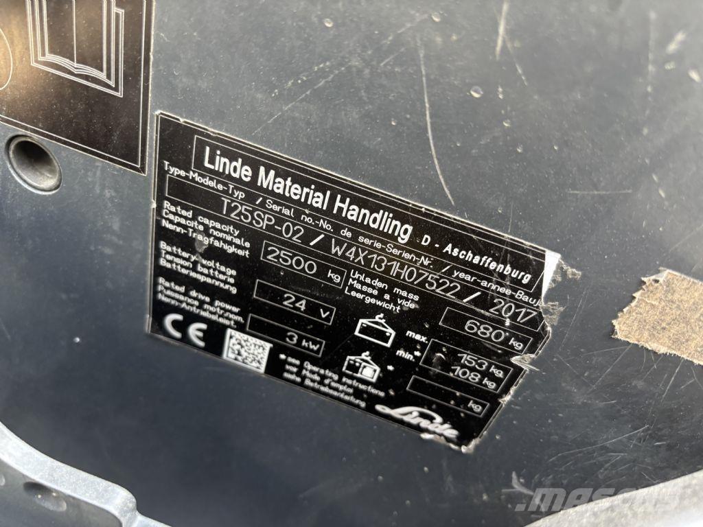 Linde T25SP-02 Samojezdne maszyny do załadunku