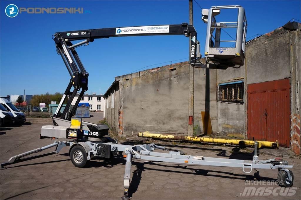 Omme 1550 EBZX Podnośniki na przyczepach