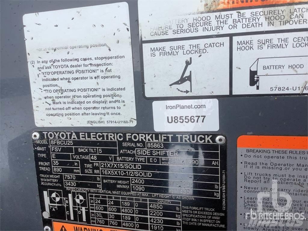 Toyota 8FBCU25 Wózki elektryczne