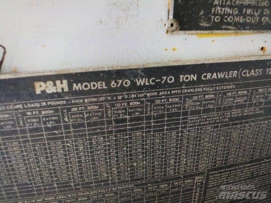 P&H 670W LC Żurawie gąsienicowe
