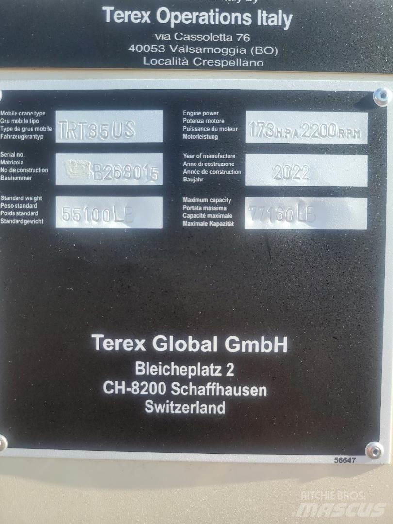 Terex TRT35 Żurawie terenowe