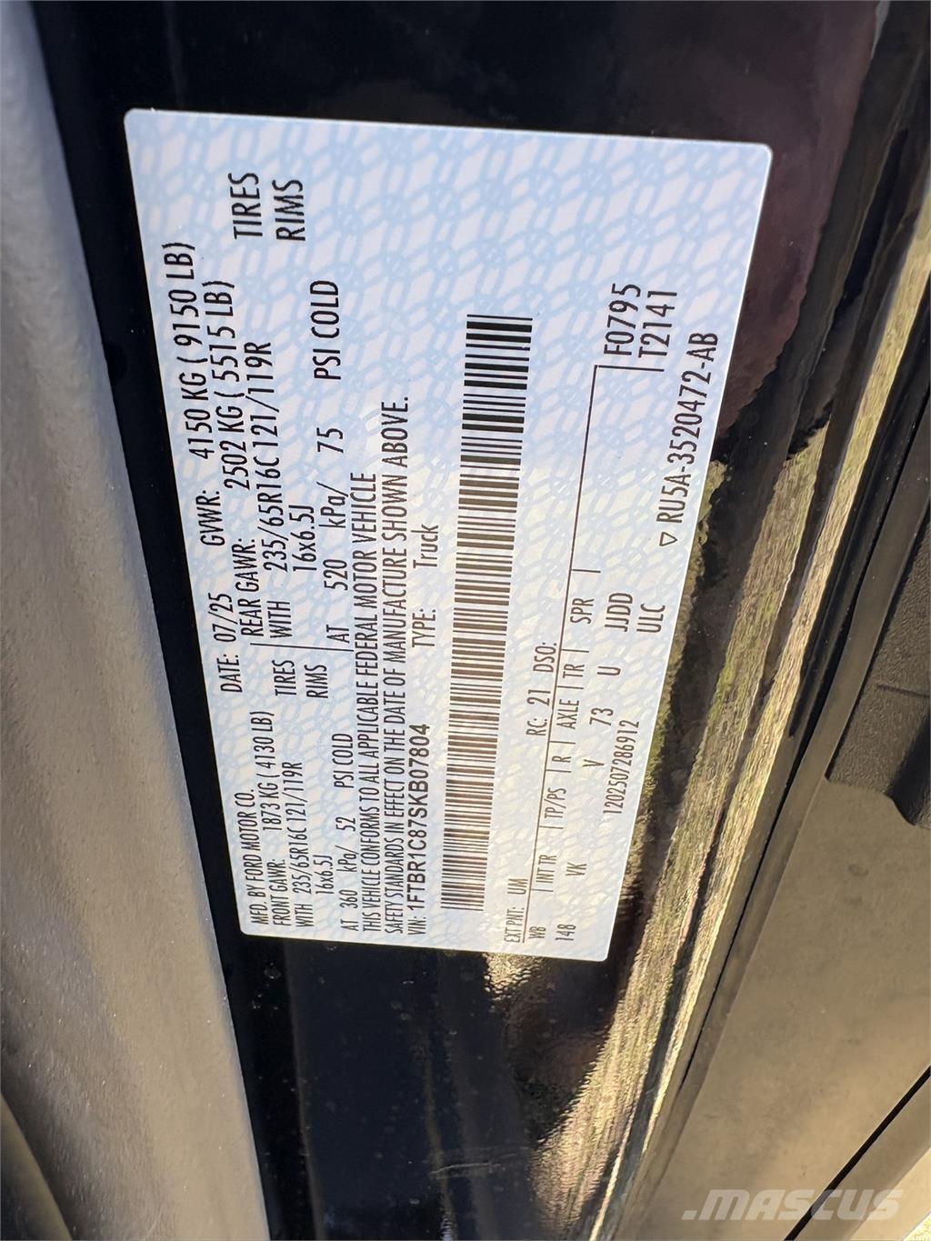 FRD 250 TRANS Samochody ciężarowe ze skrzynią zamkniętą