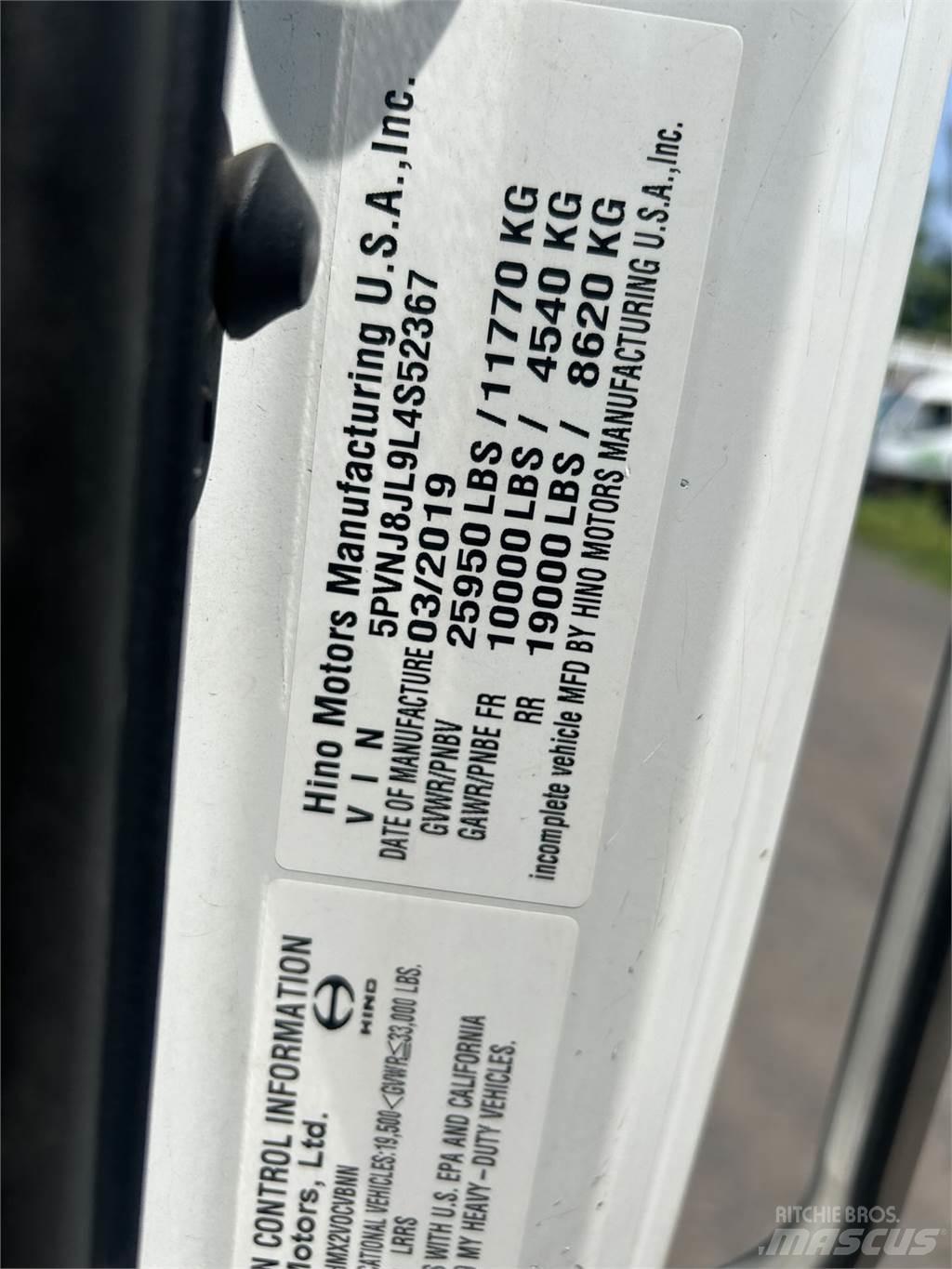 Hino 268A Pojazdy pod zabudowę