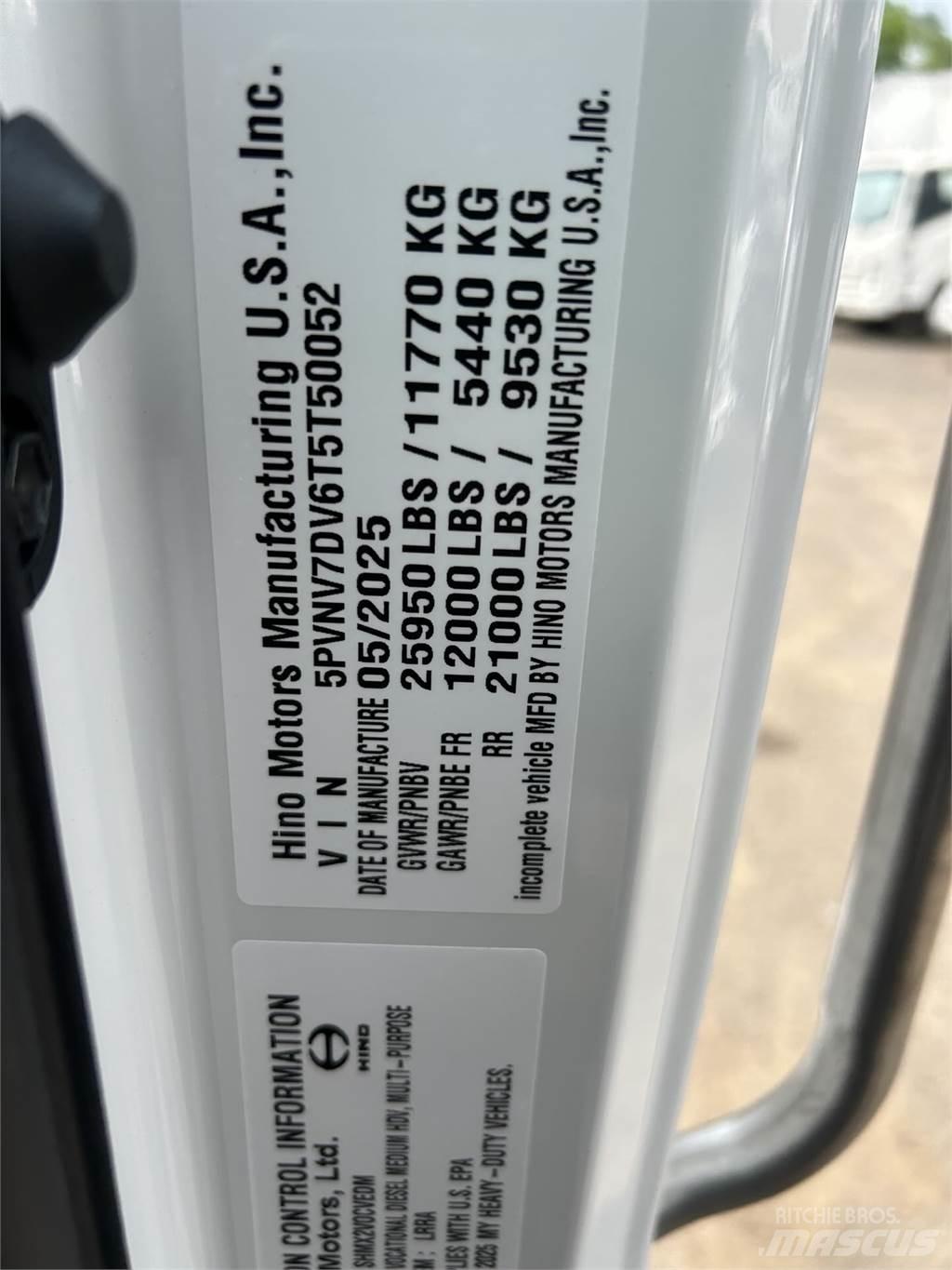 Hino L7 Pojazdy pod zabudowę