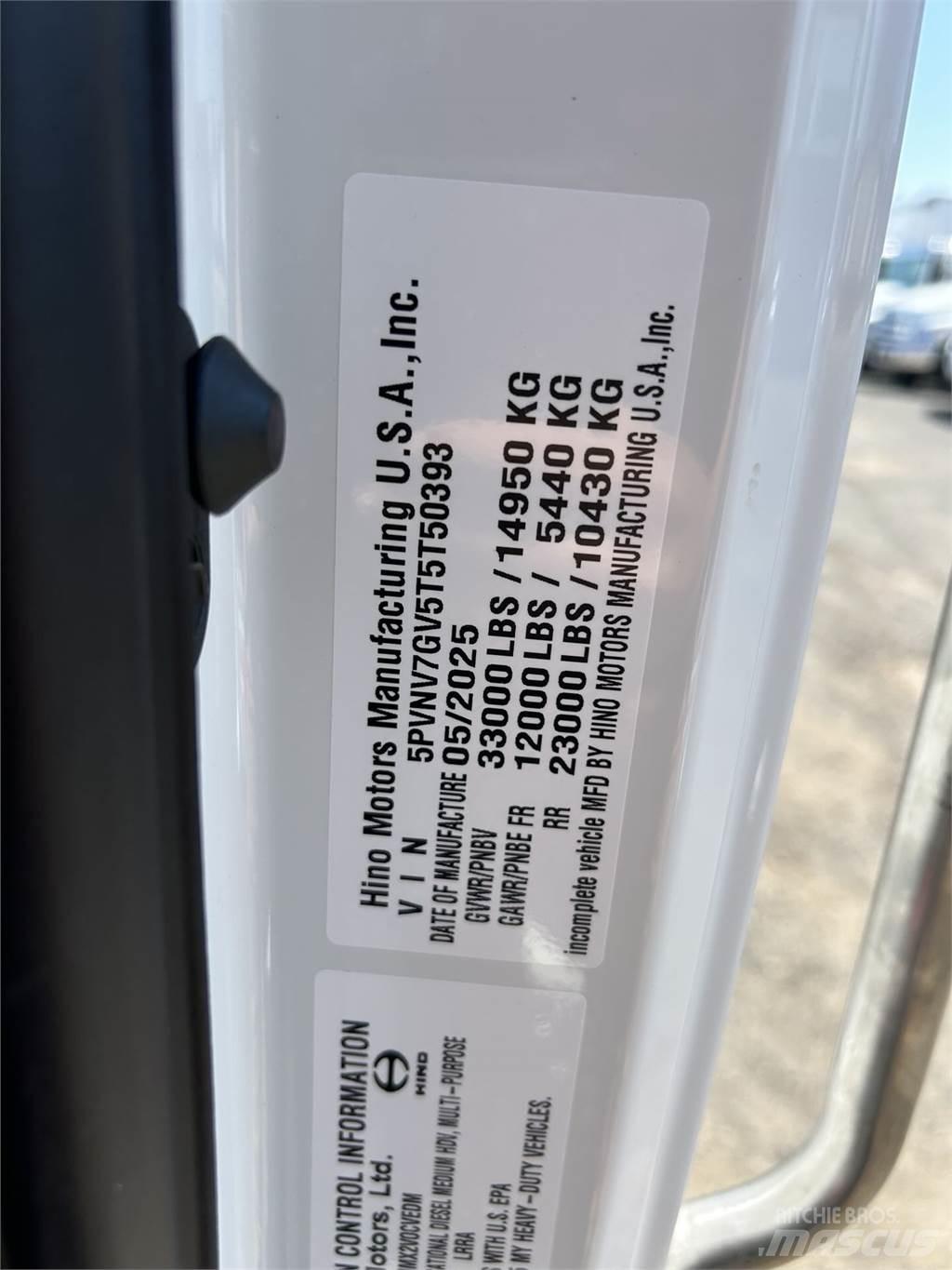 Hino L7 Pojazdy pod zabudowę