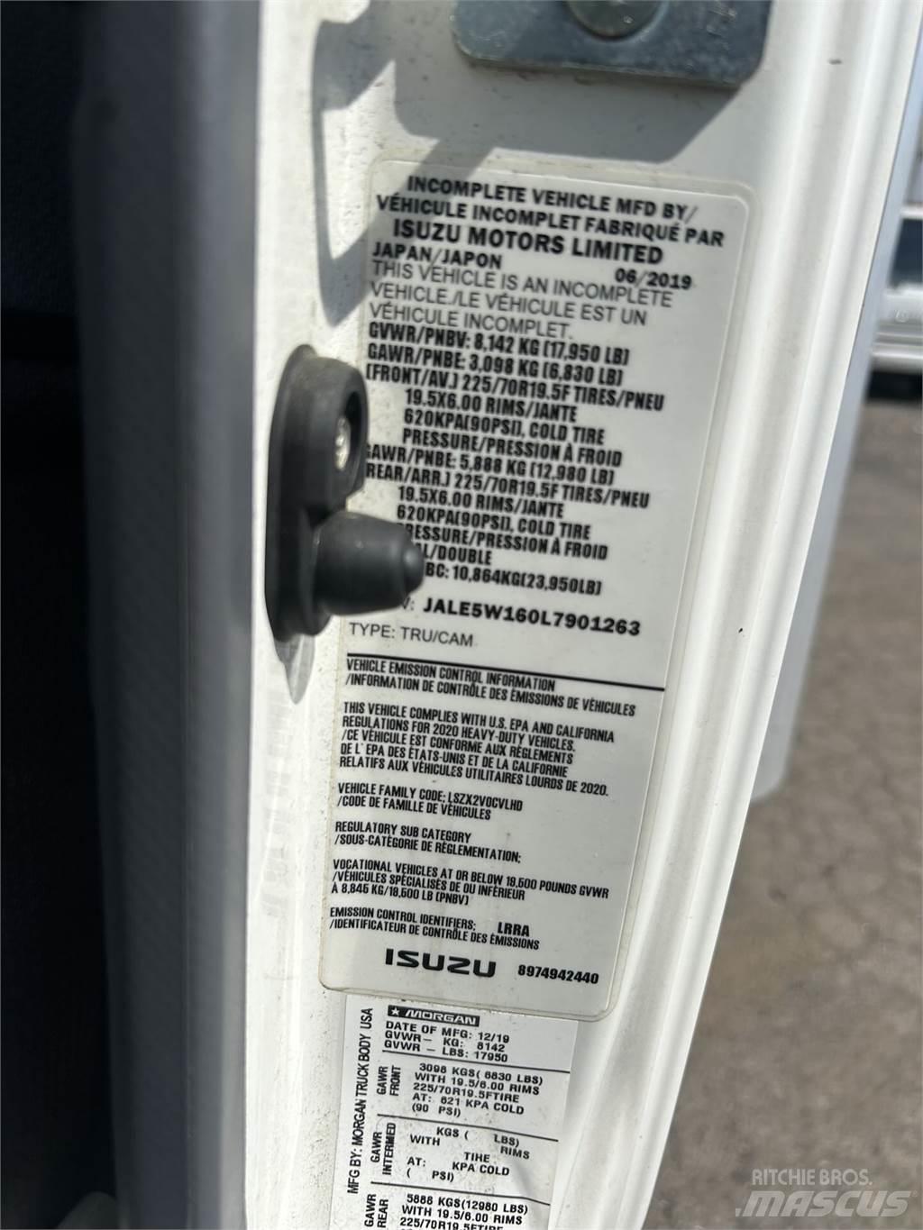 Isuzu NQR Samochody ciężarowe ze skrzynią zamkniętą
