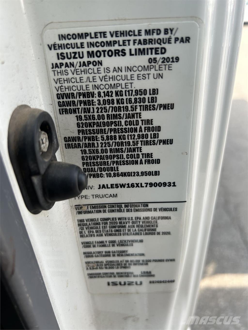 Isuzu NQR Wywrotki