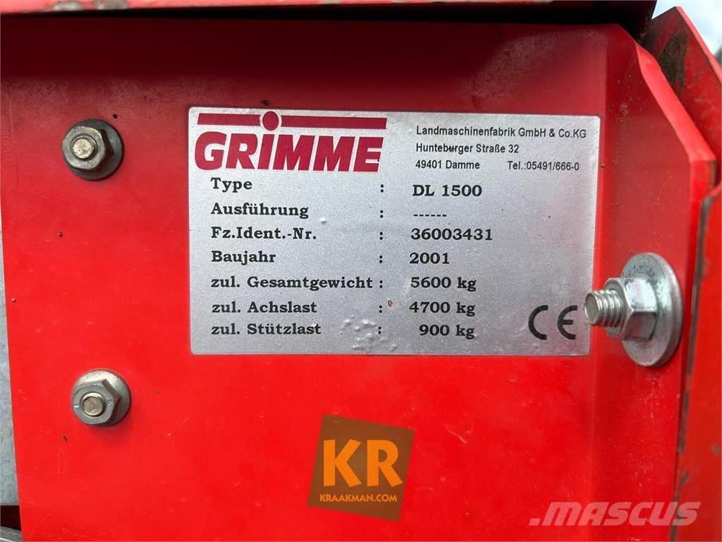 Grimme dl 1500 Kombajny ziemniaczane i kopaczki