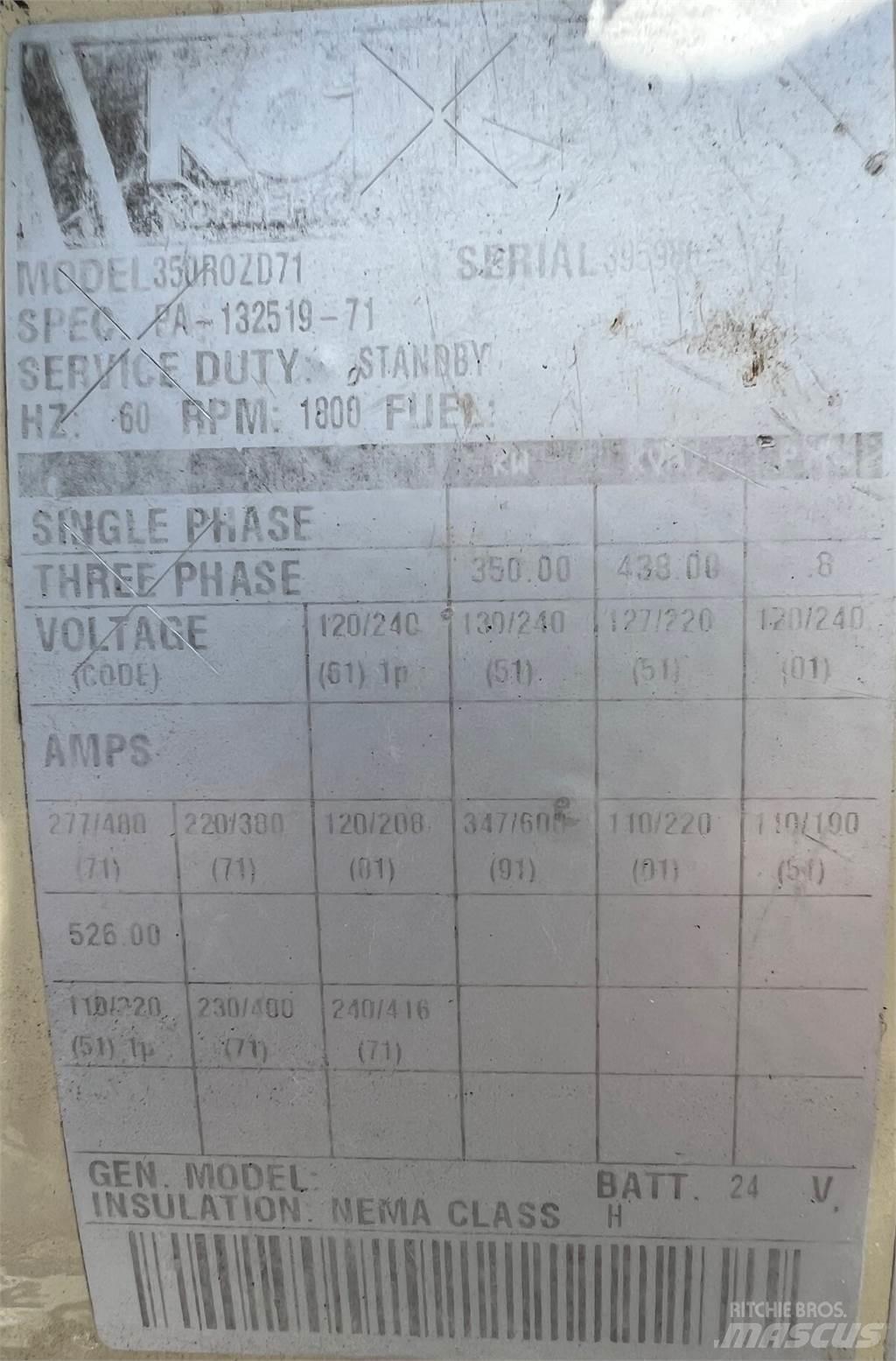 Kohler 350kW Agregaty prądotwórcze inne