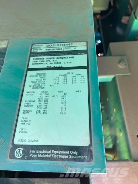 Onan 15kW Agregaty prądotwórcze Diesla