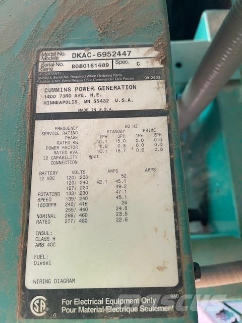 Onan 15kW Agregaty prądotwórcze Diesla