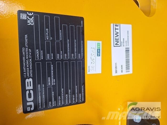JCB 403 AGRI Ładowarki kołowe