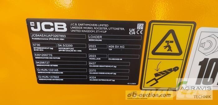 JCB 409 AGRI STUFE V Ładowarki kołowe