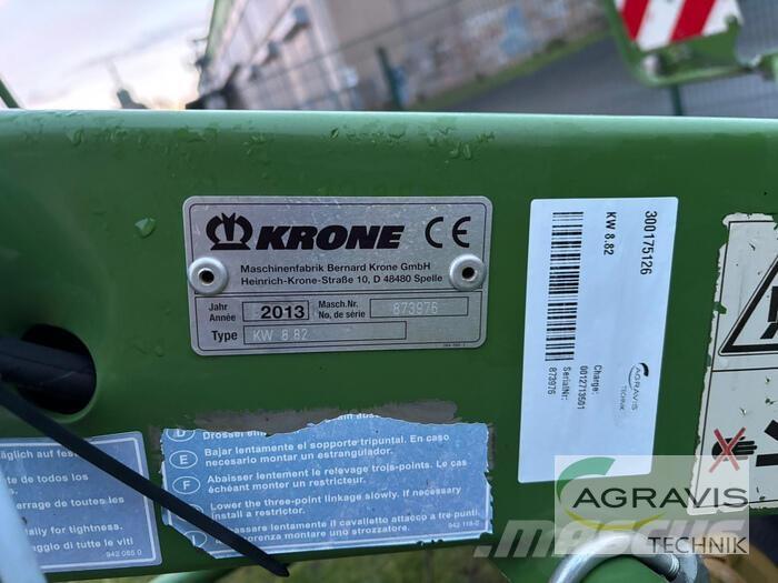 Krone KW 8.82 Zgrabiarki i przetrząsacze