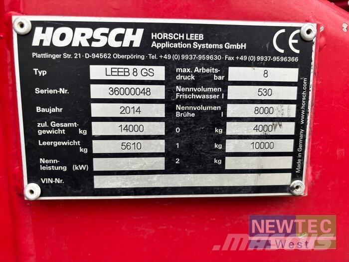  LEEB 8 GS Opryskiwacze zaczepiane