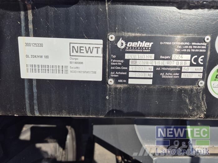 Oehler OL ZDK/HW 180 Wywrotki rolnicze