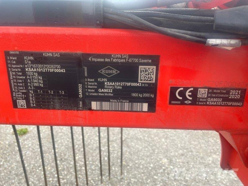 Kuhn GA 9032 Ciągnikowe żniwiarki pokosowe