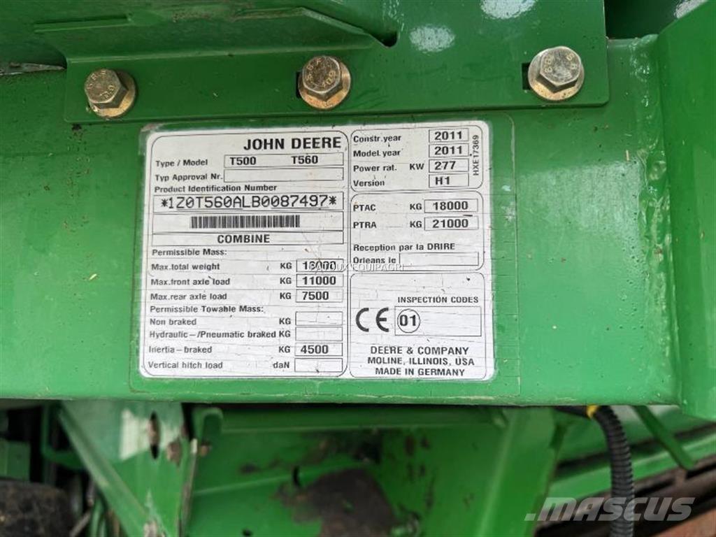 John Deere T560 Kombajny zbożowe