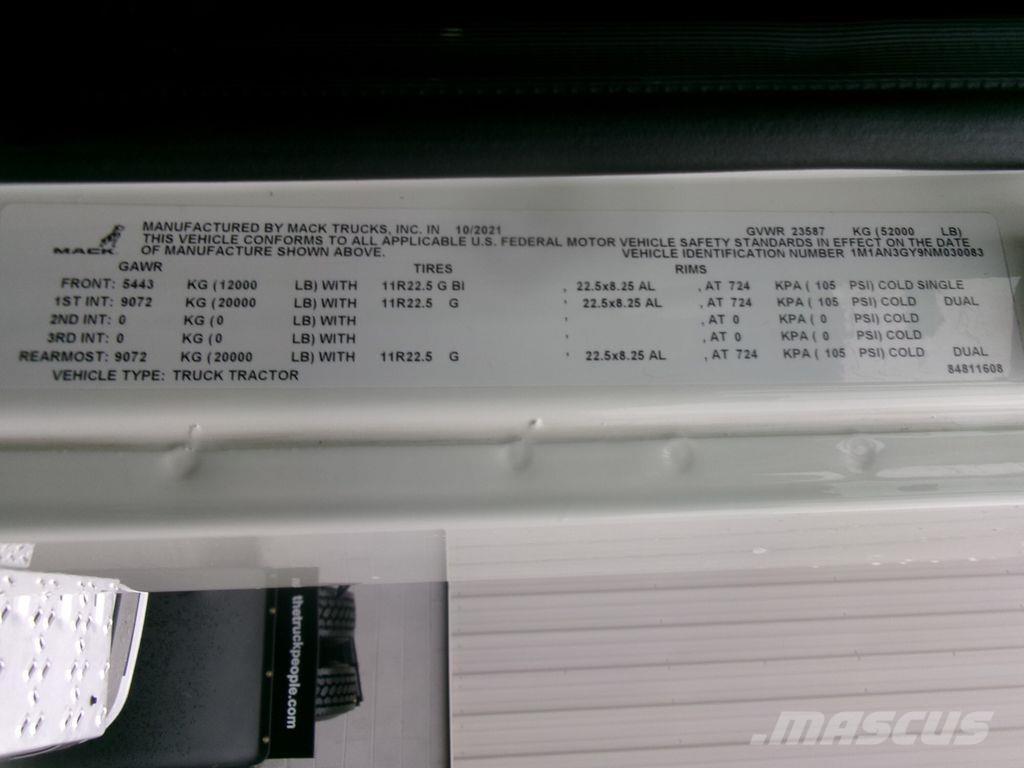 Mack AN64T Ciągniki siodłowe