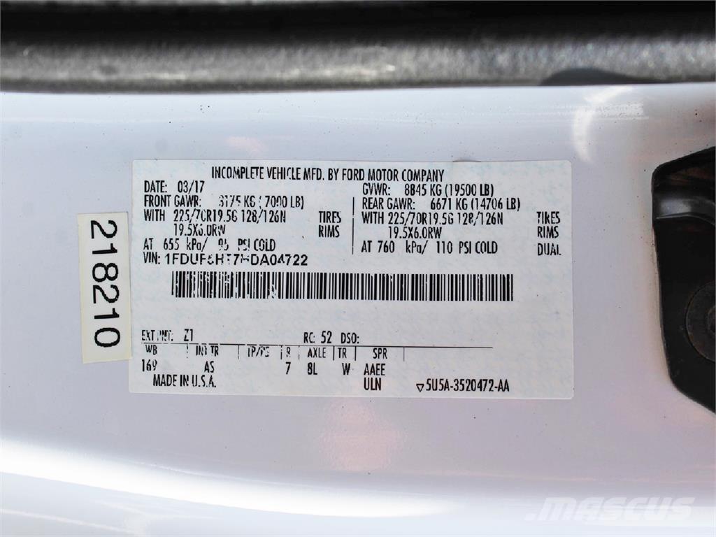 Ford F550 Pojazdy komunalne