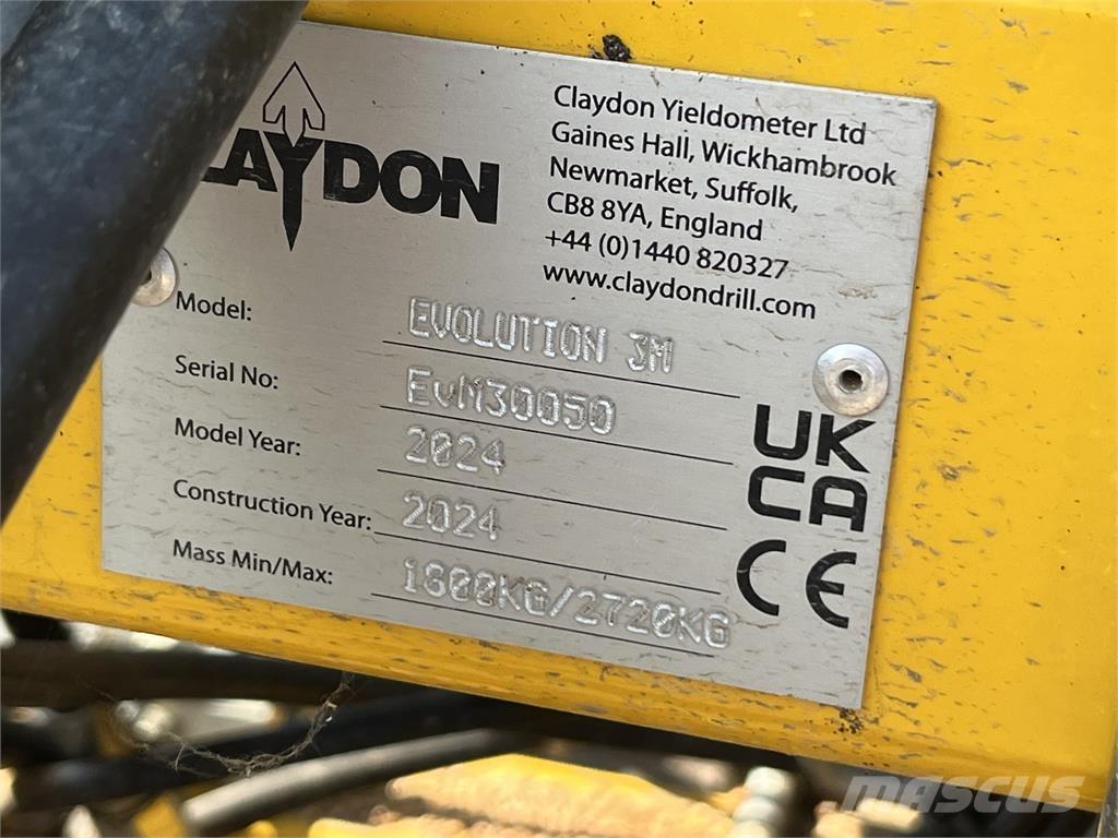Claydon 3M EVO Maszyny rolnicze - Inne