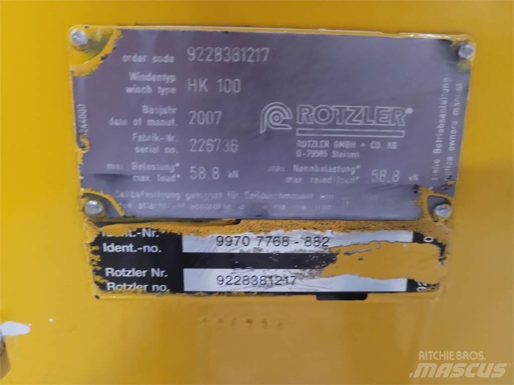 Faun HK 100 winch Części do dźwigów oraz wyposażenie