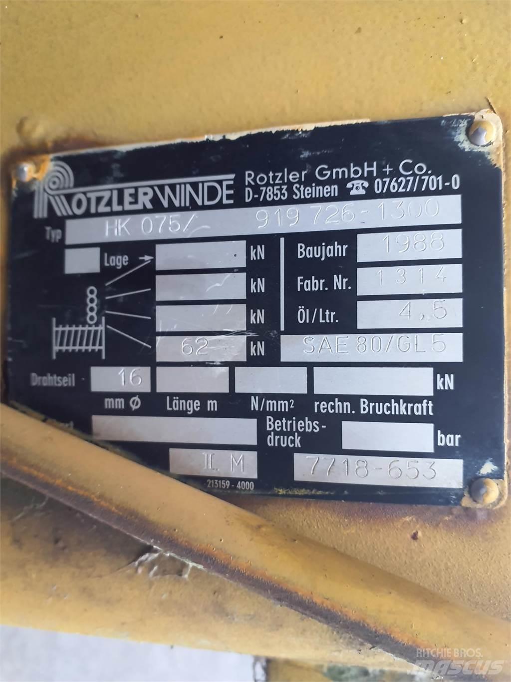 Faun RTF 30 winch Części do dźwigów oraz wyposażenie