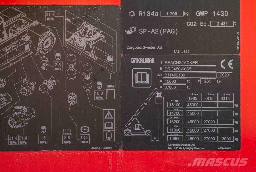 Kalmar DRG450-60S5 Wózki typu Reachstacker
