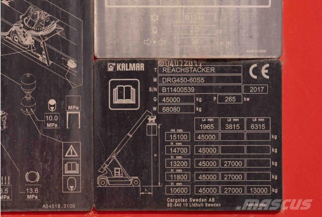 Kalmar DRG450-60S5 Wózki typu Reachstacker