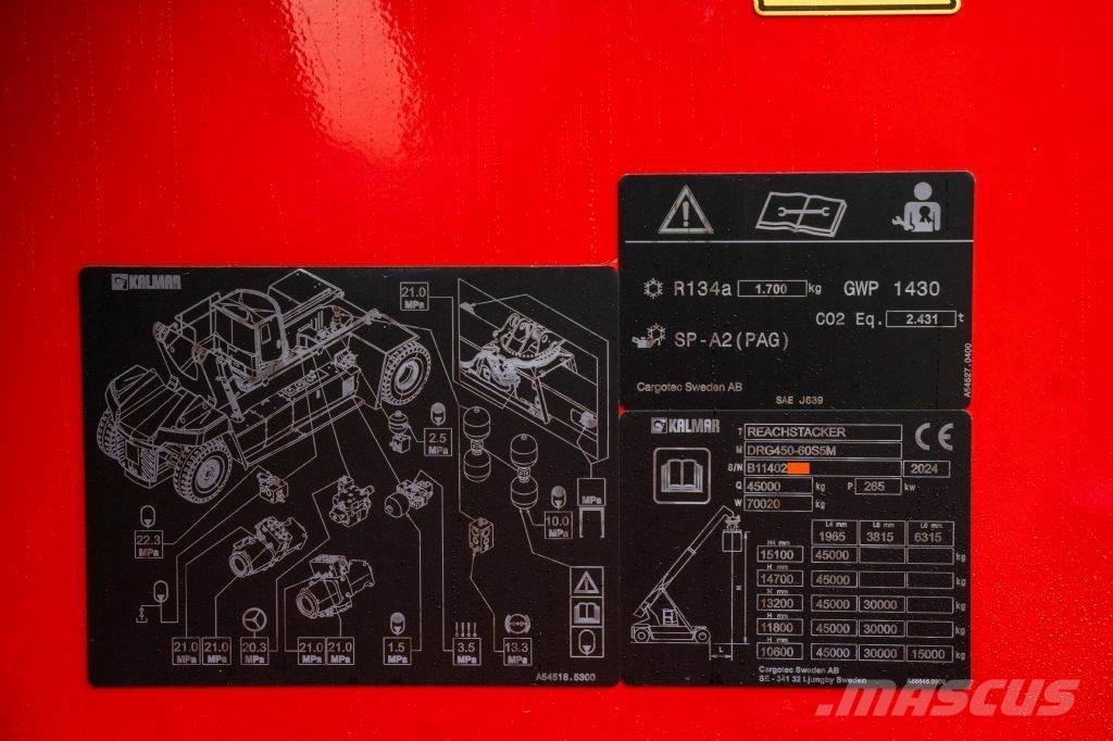 Kalmar DRG450-60S5M Wózki typu Reachstacker