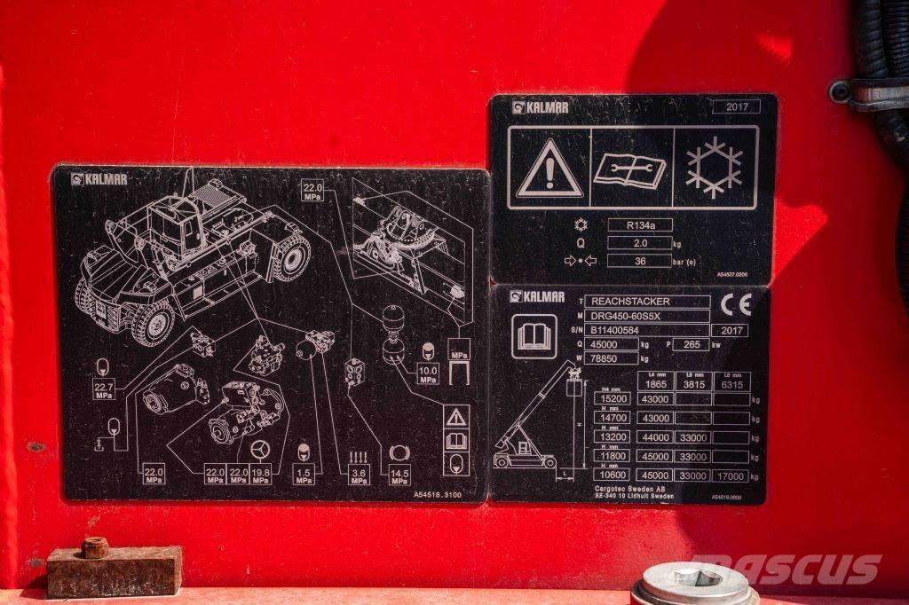Kalmar DRG450-60S5X Wózki typu Reachstacker