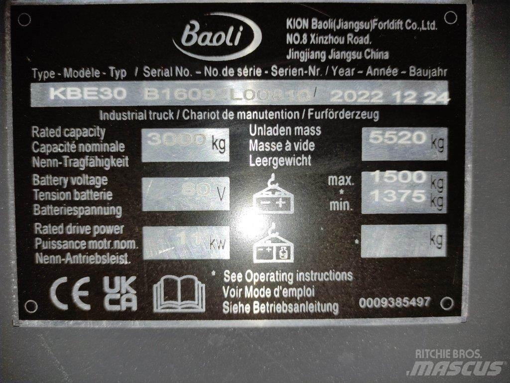 Baoli KBE30 Wózki elektryczne