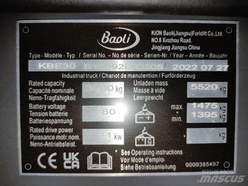 Baoli KBE30 Wózki elektryczne
